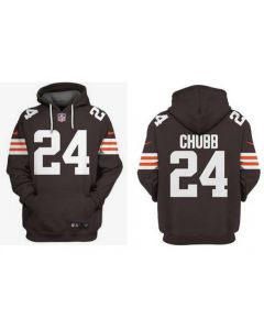 Men's Cleveland Browns #24 Nick Chubb NFL Hoodie