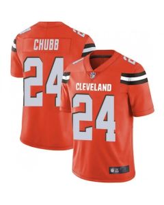 Men's Cleveland Browns #24 Nick Chubb Orange Vapor Untouchable Limited Stitched NFL Jersey