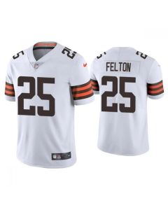 Men's Cleveland Browns #25 Demetric Felton 2021 White Vapor Untouchable Limited Stitched NFL Jersey