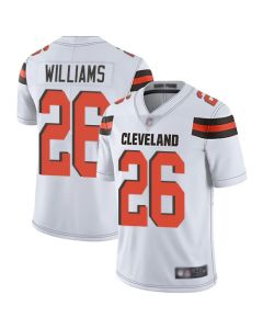 Men's Cleveland Browns #26 Greedy Williams White Vapor Untouchable Limited Stitched NFL Jersey