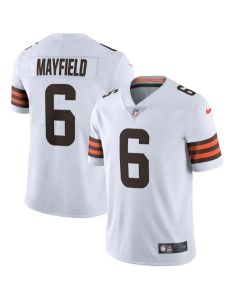 Men's Cleveland Browns #6 Baker Mayfield?New White Vapor Untouchable Limited NFL Stitched Jersey