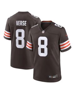 Men's Cleveland Browns #8 Jared Verse Brown Game Jersey (Brown)