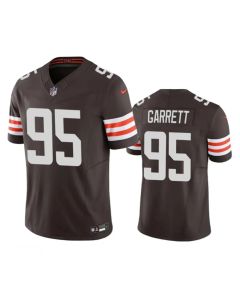 Men's Cleveland Browns #95 Myles Garrett Brown 2023 F.U.S.E. Vapor Untouchable Limited Stitched Jersey