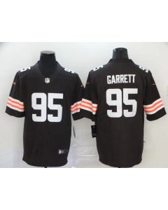 Men's Cleveland Browns #95 Myles Garrett New Brown Vapor Untouchable Limited Stitched Jersey (Style 2)