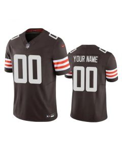 Men's Cleveland Browns Active Player Custom Brown 2023 F.U.S.E. Vapor Untouchable Limited Stitched Jersey