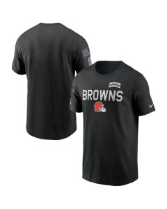 Men's Cleveland Browns Black 2026 Salute to Service Sideline Dri-FIT T-Shirt