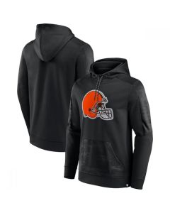 Men's Cleveland Browns Black On The Ball Pullover Hoodie