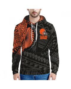 Men's Cleveland Browns Black/Orange Hoodie