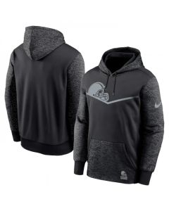 Men's Cleveland Browns Black Reflective Therma Hoodie