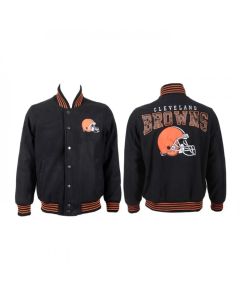 Men's Cleveland Browns Black Stitched Jacket