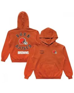 Men's Cleveland Browns Born x Raised Orange Pullover Hoodie