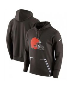 Men's Cleveland Browns Brown Champ Drive Vapor Speed Pullover Hoodie