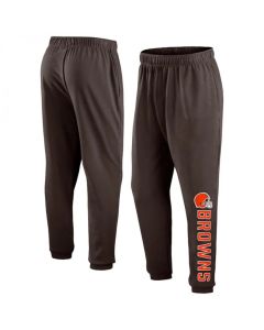 Men's Cleveland Browns Brown Chop Block Fleece Sweatpants