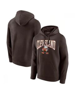 Men's Cleveland Browns Brown Gridiron Classics Campus Standard Pullover Hoodie