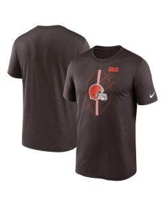 Men's Cleveland Browns Brown Legend Icon Performance T-Shirt