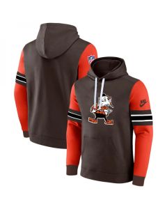 Men's Cleveland Browns Brown/Orange Pullover Hoodie