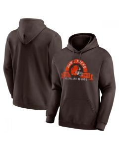 Men's Cleveland Browns Brown Pullover Hoodie
