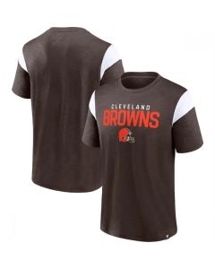 Men's Cleveland Browns Brown/White Home Stretch Team T-Shirt