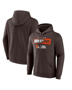 Men's Cleveland Browns Brown x Bud Light Pullover Hoodie