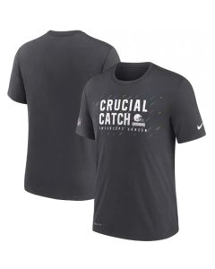 Men's Cleveland Browns Charcoal 2021 Crucial Catch Performance T-Shirt
