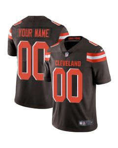 Men's Cleveland Browns Customized Brown Team Color Vapor Untouchable NFL Stitched Limited Jersey