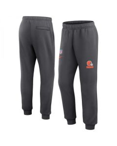 Men's Cleveland Browns Grey Chop Block Fleece Sweatpants
