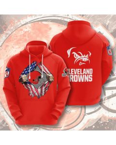 Men's Cleveland Browns Orange 3D Trending T-Shirt Hoodie