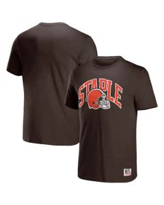 Men's Cleveland Browns x Staple Brown Logo Lockup T-Shirt