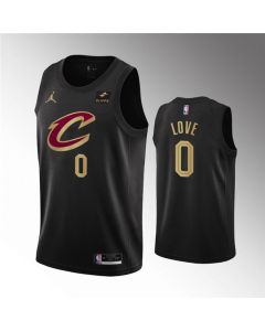 Men's Cleveland Cavaliers #0 Kevin Love Black Statement Edition Stitched Basketball Jersey