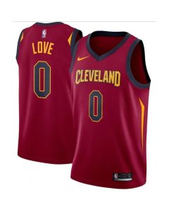Men's Cleveland Cavaliers #0 Kevin Love Red Icon Edition Swingman Stitched Jersey