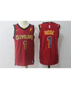 Men's Cleveland Cavaliers #1 Derrick Rose Wine Red Stitched NBA Jersey