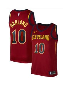 Men's Cleveland Cavaliers #10 Darius Garland Red Icon Edition Swingman Stitched Jersey