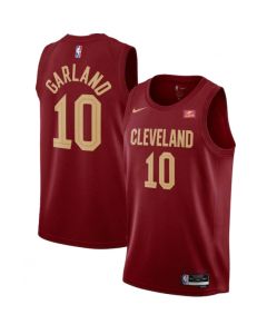 Men's Cleveland Cavaliers #10 Darius Garland Red Stitched Basketball Jersey