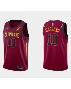 Men's Cleveland Cavaliers #10 Darius Garland Wine Red Icon Edition Stitched Basketball Jersey