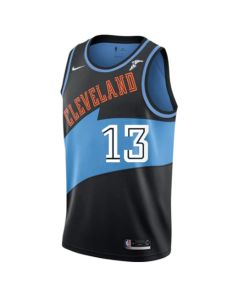Men's Cleveland Cavaliers #13 Tristan Thompson Blue/Black Stitched NBA Jersey