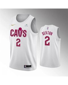 Men's Cleveland Cavaliers #2 Collin Sexton Association Edition Stitched Basketball Jersey