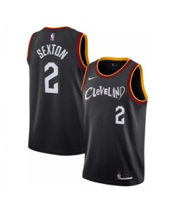 Men's Cleveland Cavaliers #2 Collin Sexton Black City Edition Stitched Jersey