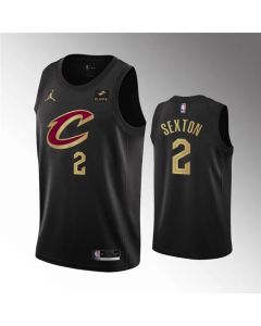 Men's Cleveland Cavaliers #2 Collin Sexton Black Statement Edition Stitched Basketball Jersey