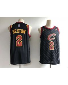 Men's Cleveland Cavaliers #2 Collin Sexton Black Statement Edition Swingman Stitched NBA Jersey