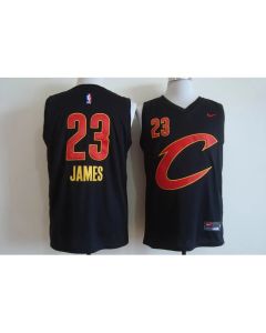 Men's Cleveland Cavaliers #23 LeBron James Black Stitched NBA C Jersey