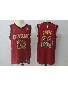 Men's Cleveland Cavaliers #23 LeBron James Wine Red Stitched NBA Jersey