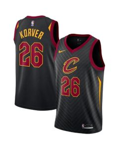 Men's Cleveland Cavaliers #26 Kyle Korver Black Statement Edition Swingman Stitched Jersey