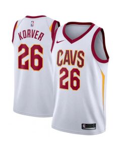 Men's Cleveland Cavaliers #26 Kyle Korver White Association Edition Swingman Stitched Jersey
