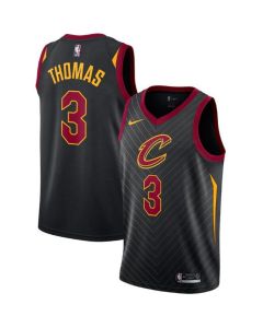 Men's Cleveland Cavaliers #3 Isaiah Thomas Black Statement Edition Swingman Stitched Jersey