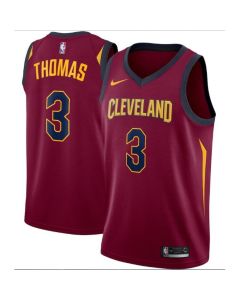 Men's Cleveland Cavaliers #3 Isaiah Thomas Red Icon Edition Swingman Stitched Jersey