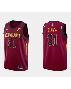 Men's Cleveland Cavaliers #31 Jarrett Allen Basketball Wine Red Swingman Icon Edition Stitched Basketball Jersey