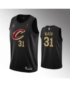 Men's Cleveland Cavaliers #31 Jarrett Allen Black Statement Edition Stitched Basketball Jersey
