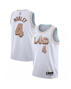 Men's Cleveland Cavaliers #4 Evan Mobley 2022/2023 White City Edition Stitched Basketball Jersey