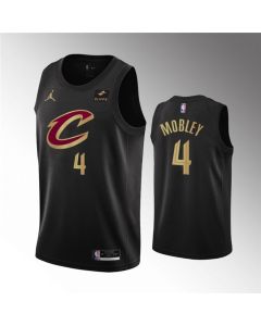Men's Cleveland Cavaliers #4 Evan Mobley Black Statement Edition Stitched Basketball Jersey