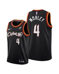Men's Cleveland Cavaliers #4 Evan Mobley Black Stitched Jersey